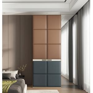 China Mjmhd CYLD-007 Custom Shaker Style Wardrobe Double Door - ENF Certified Particle Board, 22mm Thickness, PVC Laminate Surface, Aluminum Frame for Modern Home Interiors on sale