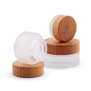China 0.5OZ 1.76OZ 2OZ Ointment Cream Matte Glass Jar Frosted Glass Makeup Containers on sale