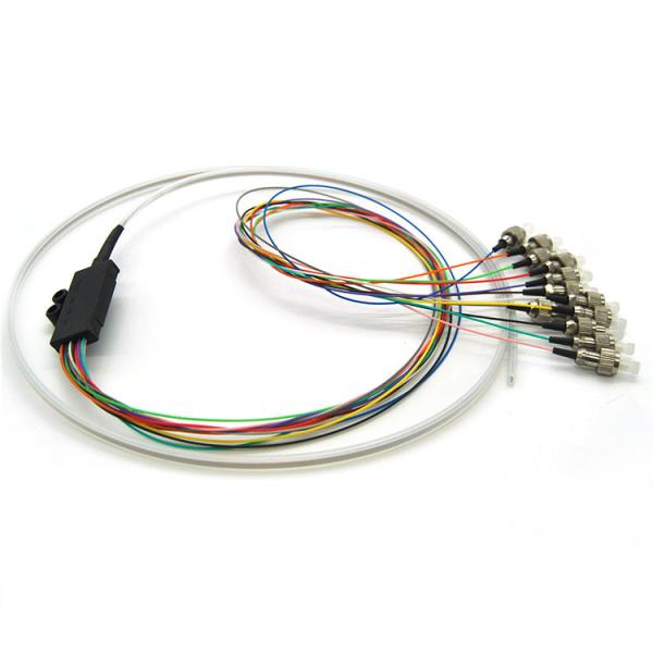 12 Colors ST Ribbon Fan Out Single Mode Fiber Pigtails