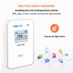 IP64 Wifi Temperature Data Logger GPRS Wireless Remote Humidity Monitor