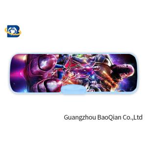 The Avenger Plastic Pencil Case 3D Effect , Lenticular Image Printing High