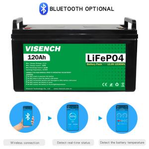 Visench Energy Storage Battery Customization 12v 120ah RV Lithium Iron Phosphate