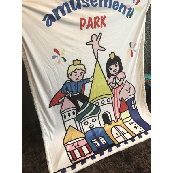 100% Polyester Kids Flannel Blanket , Cute Throw Blankets Anti Static Non