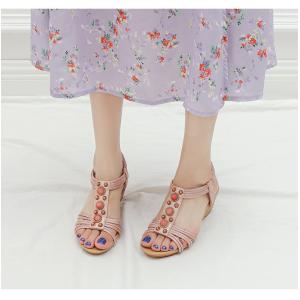 BS055 Platform Wedge Heel Mid-Heel Ladies Sandals 2020 Summer New Style European