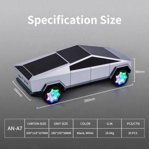 Tesla Cybertruck Blue tooth Speaker RGB lights Car model 15W Wireless Charging