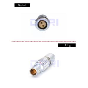 0B 1B 2B FGG EGG Push Pull Circular Aviation Connector Plug Socket With Bend