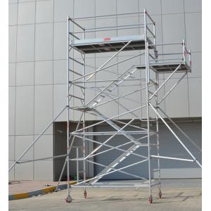 Cheap Protable Folding Mobile Painting Plastering Scaffold Tower Aluminum Platform for sale