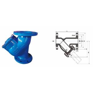 GL41H Filter Valve DN300 Conveying Media For Pipeline System Hydraulic Control