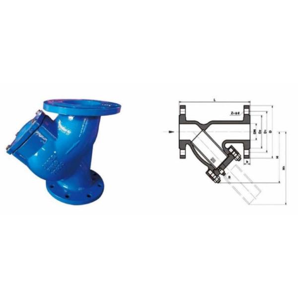 GL41H Filter Valve DN300 Conveying Media For Pipeline System Hydraulic Control