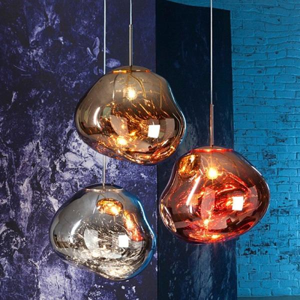 Red glass globe pendant light for kitchen Bedroom Dining room Lighting Fixtures (WH-GP-21)