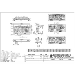 Custom STN Energy Meter Display Segment Wide Temperature LCD Module