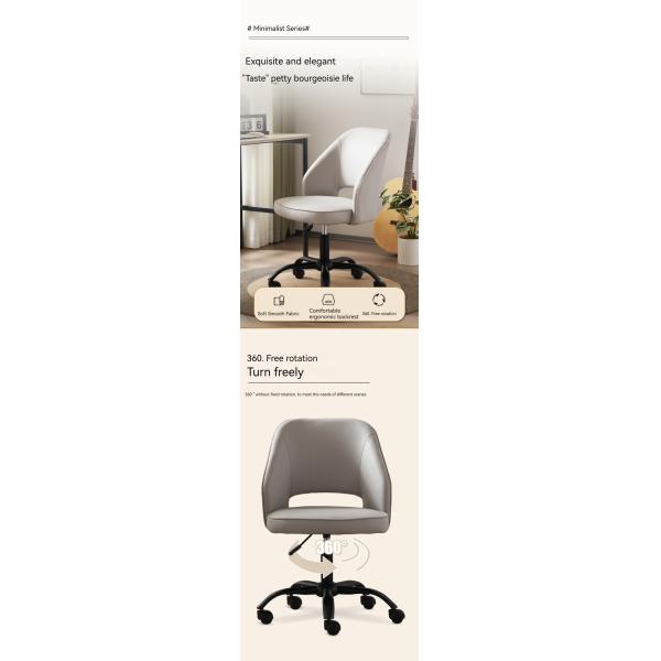 PU Leather Executive Swivel Style Ergonomic Computer Meeting Chair with Fixed Armrest
