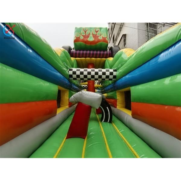 Commercial Giant Inflatable Obstacle Course Car Obstacle Course Bounce House