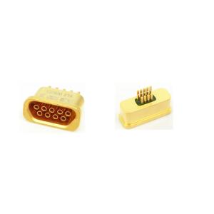 Hermetic Seal 9 Pin Contact Micro-D Rectangular J30JM Series Connector with Gold