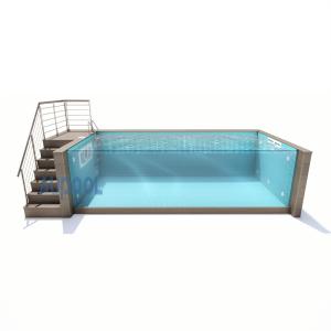 Customizable Function Tempered Float Glass Sheet for Customized Swimming Pools
