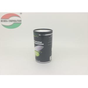 Custom Paper Tube Packaging / Cardboard Cylinder Containers For Sea Salt With