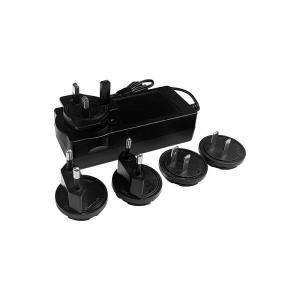 Black 24V 3A Interchangeable Power Adapter / Power Supply ABS+PC