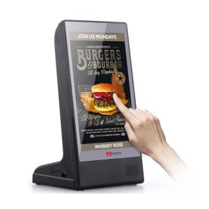 Restaurant 1080P HD Table Top Digital Signage WiFi Dual Power Bank Menu
