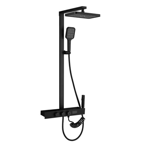 High Pressure Hand Held Wall Mounted Shower Head Polished For Bathroom Rainfall