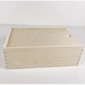 CARB Customized Unfinished Wooden Craft Boxes Bulk Timber Wooden Box