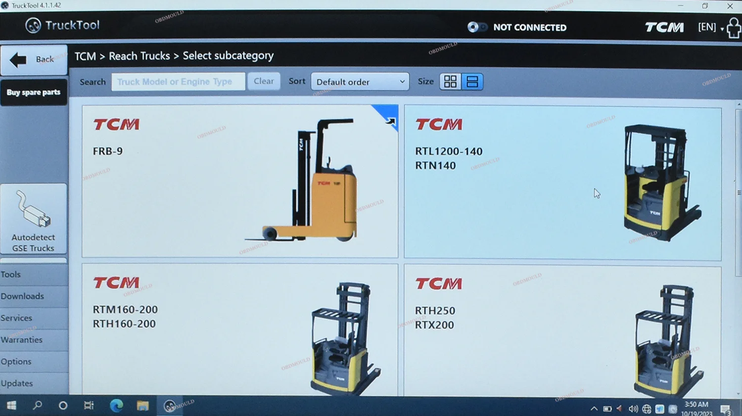 Universal Forklift Diagnostic Tool TruckTool For Resetting AGV Model Service Counter Wizard For MITSUBISHI, ET, TCM, UNI