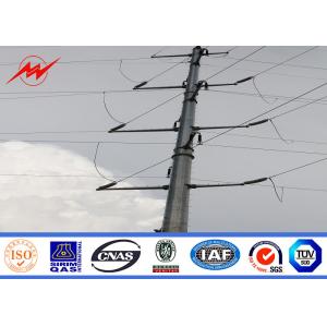 Treated 35F Electric Power Pole Galvanized For Philippines Transmission Line