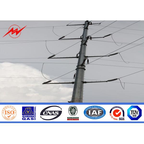 Quality Treated 35F Electric Power Pole Galvanized For Philippines Transmission Line wholesale