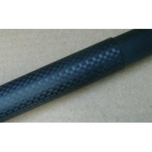 Black 3 k plain light twill Carbon Fiber Telescopic Pole / Telescoping Tubes