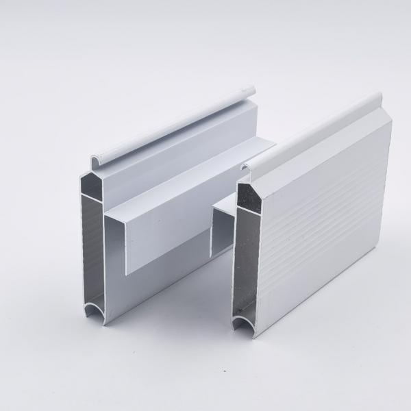 Quality 6063-T5 Customized Aluminum Alloy Rolling Shutter Door Slat And Track Profiles For Garage wholesale