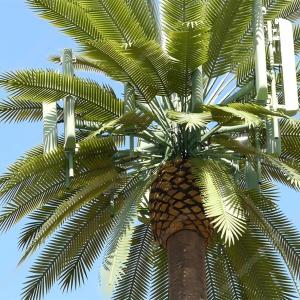 Galvanized Bionic Telecommunication Monopole Tower / Artificial Tree Cell Towers