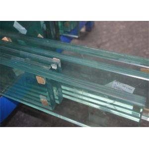 Clear Tempered Laminated Glass , Flat / Curved PVB Interlayer Laminated Glass