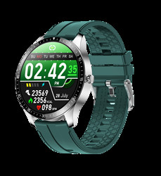 IP68 Silicone Smart Watch , 240*240 Smart Ecg Temperature Bracelet