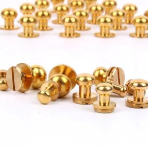 Sturdy Brass Handbag Feet Studs And Rivets Bottom Screw Back For Home Textile