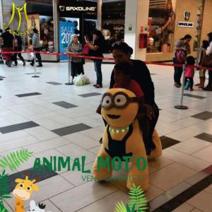 Hansel children play game electronic coin operated ride on plush animals