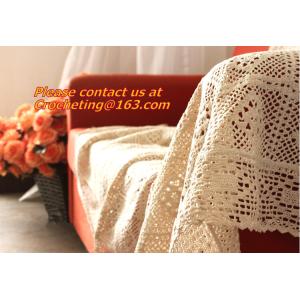 Vintage Handmade Crocheted Tablecloths, Tablemat, Corcheted Lace Table linen,
