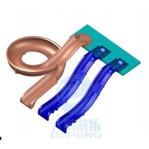 Hotel Small Pool Water Slide Combo 2.5m Height For Children And Adults