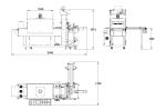 Fully automatic heat shrink packaging machine cuff type and precise wrapping