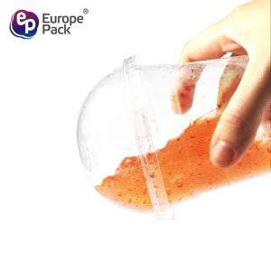 100% compostable PLA transparent cups biodegradable plastic cups custom logo