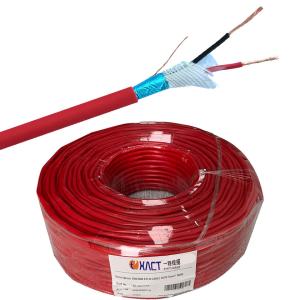 2 Cores Shielded Bare Copper Stranded FPL FPLR PVC Jacket Fire Alarm Cable