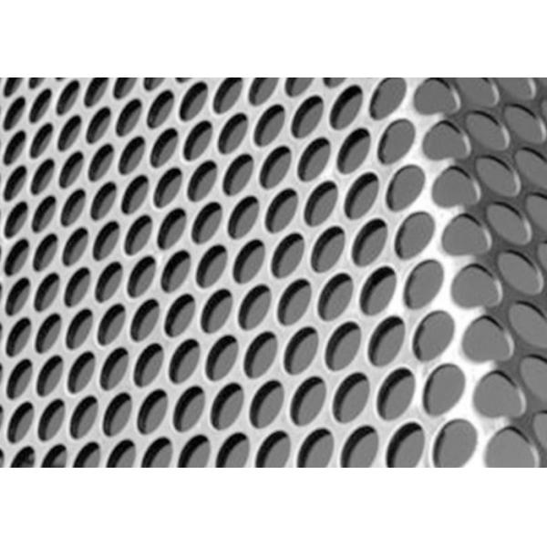Quality Round Hole Pattern Punched Metal Sheet for Heavy-Duty Applications with Uniform Mesh Size wholesale