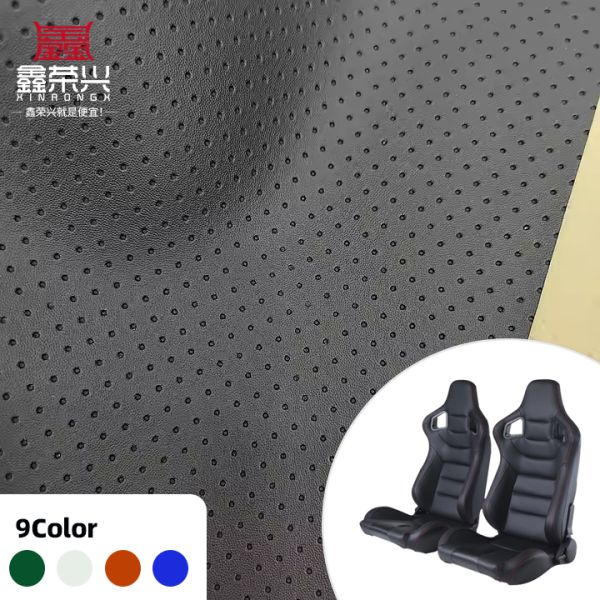 Quality Hot Sale PVC air Holes Synthetic Artificial Punched Leather Automotive Trim Chair Sofa Bed Car Seat Faux Leather Fabric wholesale