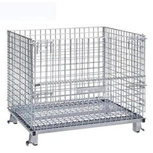 Cheap Customized Large 800kg Wire Mesh Storage Cages Foldable Stainless Steel for sale