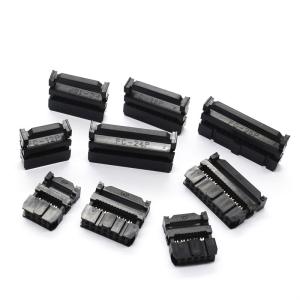 2.54mm Flat Cable IDC Female Socket Rectangular Receptacle Connector 6 - 64 Pin