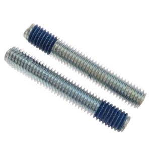 Steel Custom Fasteners Thread Stud Bolt M5 Rod Headless Blue Nylock Locking