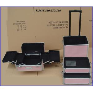 China aluminum trolley vanity case with foldable drawers KLMYY380-270-780 on sale