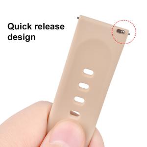 Custom Quick Release Silicone Rubber Watch Strap With 5 Colors