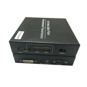 DVI KVM Fiber Extender with Keyboard and Mouse (support HDCP,EDID）