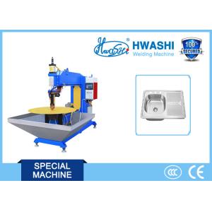 Argon Arc Straight Seam Welding Machine Hwashi Blue Color 0.5m/ Sec Automatic