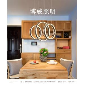 Elegant and charming three-ring connected simple design boutique simple lamp