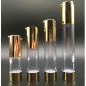 Screw Cap Airless Cosmetic Bottles Small Luxury Acrylic Recyclable Cosmetics